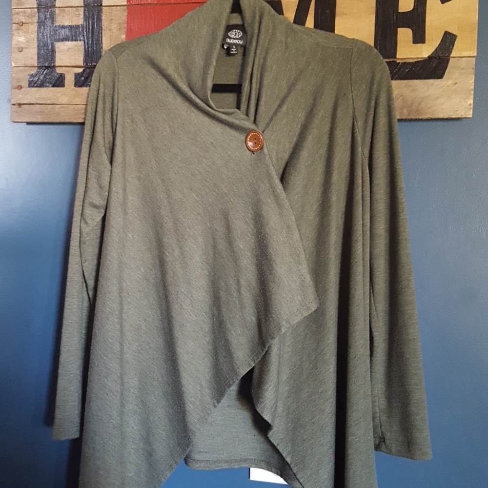 Green cardigan